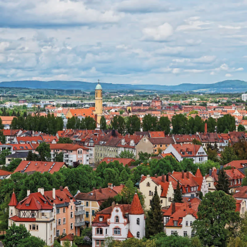 Rundflug Bayreuth über Festspielhaus, Stadtzentrum und Eremitage – UL-Marktplatz
