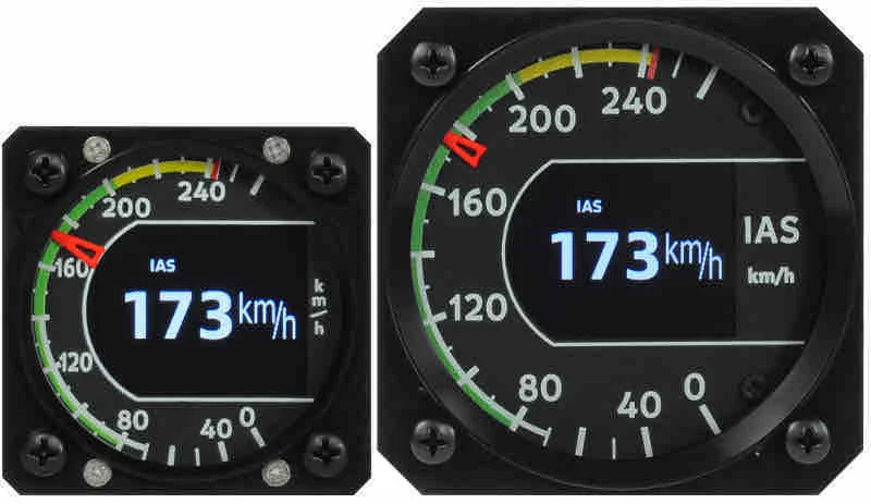 Kanardia Fahrtmesser Master 57 mm – Airspeed-Indikator für UL-Cockpit