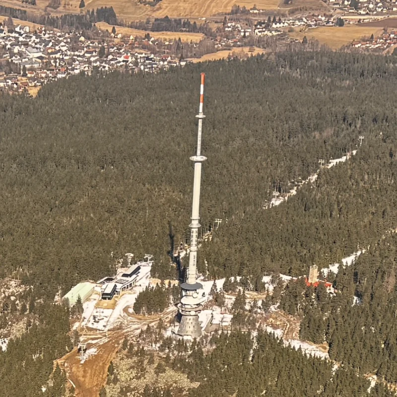 Rundflug Fichtelgebirge mit Aussicht auf Schneeberg und Ochsenkopf – UL-Marktpla