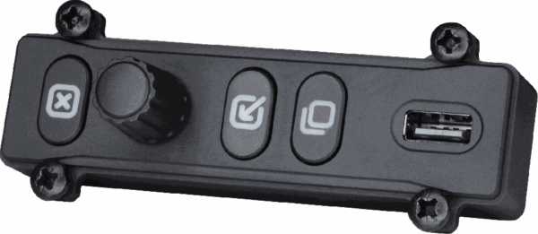 Nesis IV PFD Bedieneinheit mit Drehregler, Funktionstasten und USB-Port für EFIS-Systeme